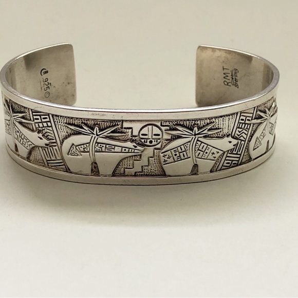 Vintage Roderick Tenorio Sterling Silver Bear Cuff - Picture 6 of 14